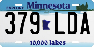 MN license plate 379LDA