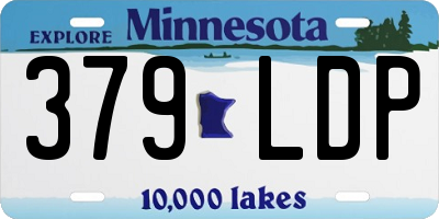 MN license plate 379LDP