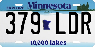 MN license plate 379LDR