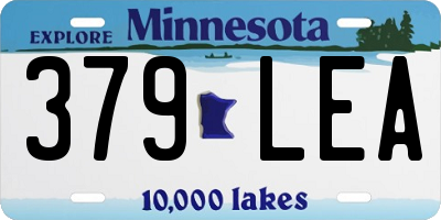 MN license plate 379LEA