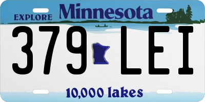 MN license plate 379LEI