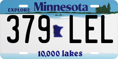 MN license plate 379LEL