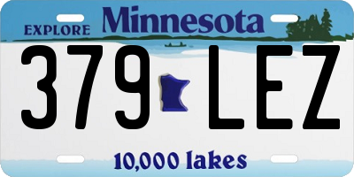 MN license plate 379LEZ