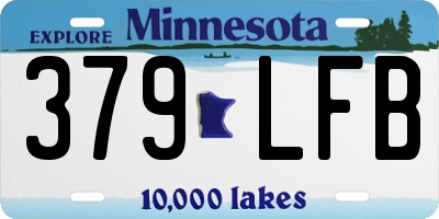 MN license plate 379LFB