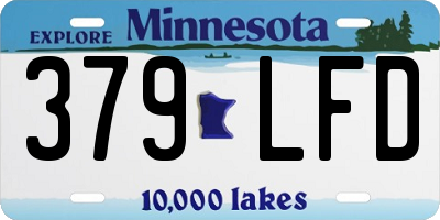MN license plate 379LFD