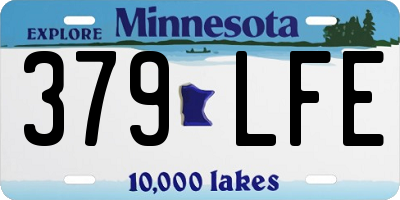 MN license plate 379LFE