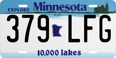 MN license plate 379LFG