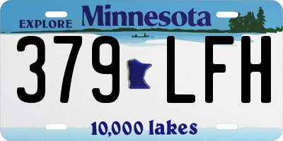 MN license plate 379LFH