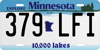 MN license plate 379LFI