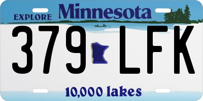 MN license plate 379LFK
