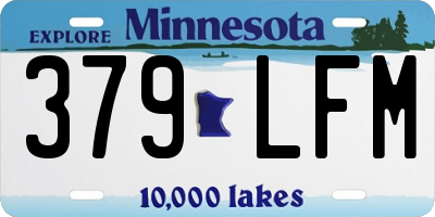 MN license plate 379LFM