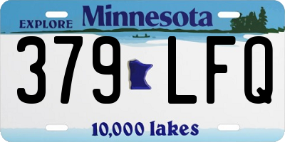 MN license plate 379LFQ
