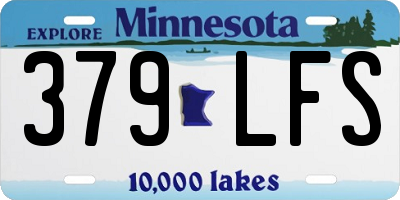 MN license plate 379LFS