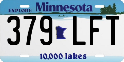 MN license plate 379LFT