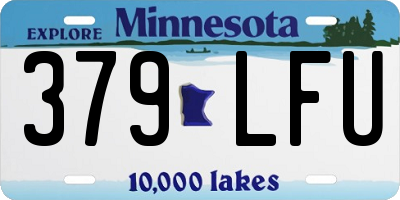 MN license plate 379LFU