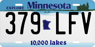 MN license plate 379LFV