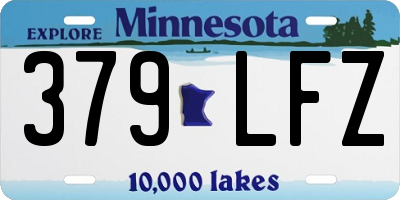 MN license plate 379LFZ