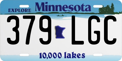 MN license plate 379LGC