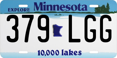 MN license plate 379LGG