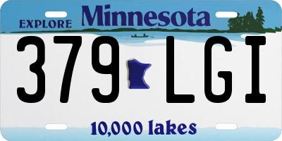 MN license plate 379LGI