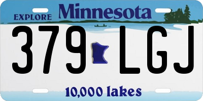 MN license plate 379LGJ