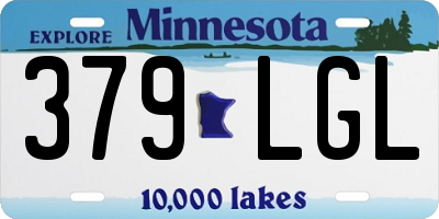 MN license plate 379LGL