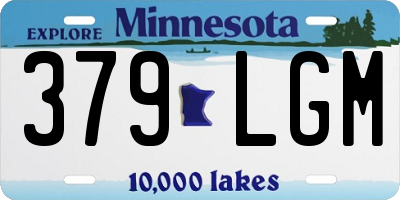 MN license plate 379LGM