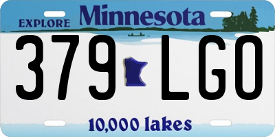 MN license plate 379LGO
