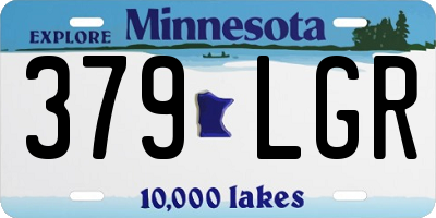 MN license plate 379LGR