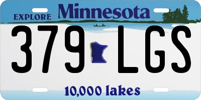 MN license plate 379LGS