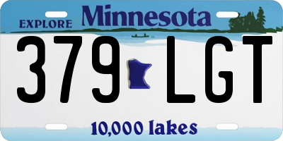 MN license plate 379LGT