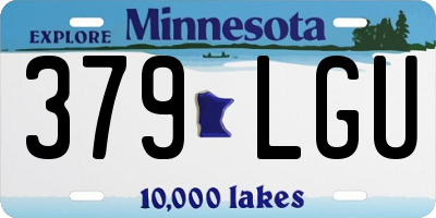 MN license plate 379LGU