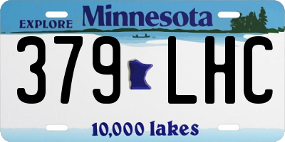 MN license plate 379LHC
