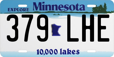 MN license plate 379LHE