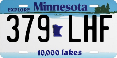 MN license plate 379LHF