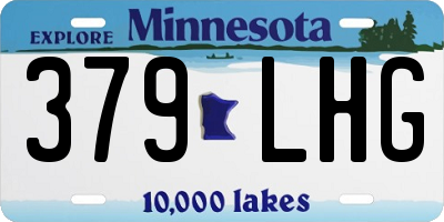 MN license plate 379LHG