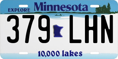 MN license plate 379LHN