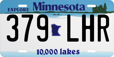MN license plate 379LHR
