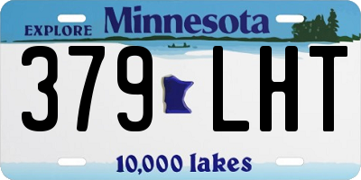 MN license plate 379LHT
