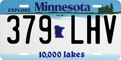 MN license plate 379LHV