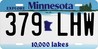 MN license plate 379LHW