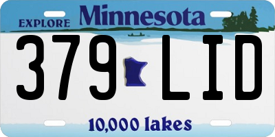 MN license plate 379LID