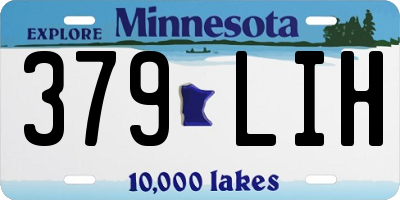 MN license plate 379LIH