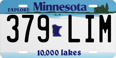 MN license plate 379LIM