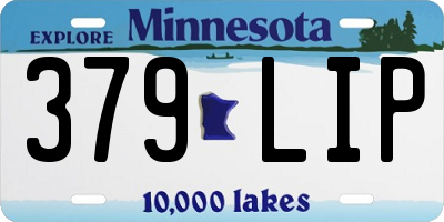 MN license plate 379LIP