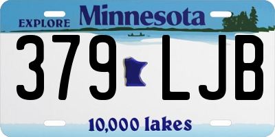 MN license plate 379LJB