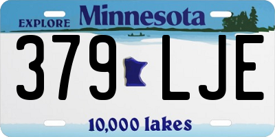 MN license plate 379LJE