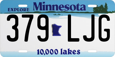 MN license plate 379LJG
