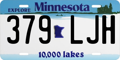 MN license plate 379LJH