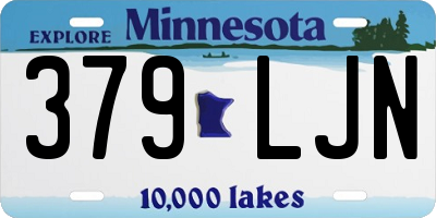 MN license plate 379LJN